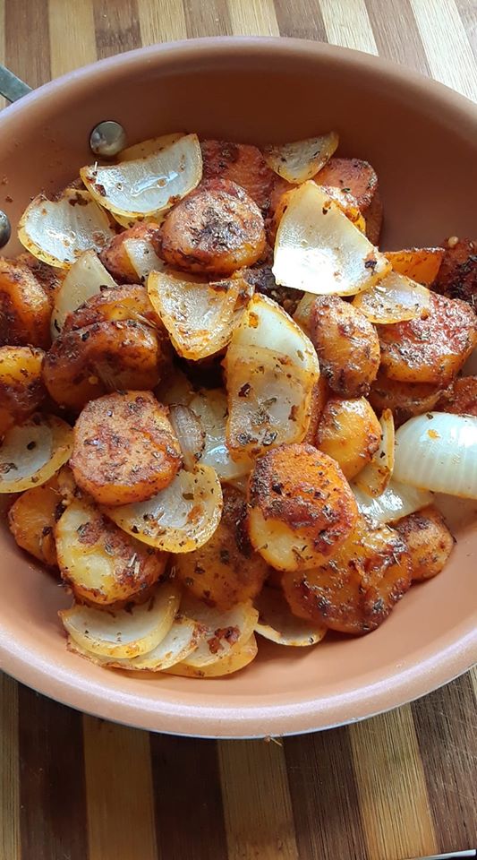 Fried Fingerling Potatoes And Onions! Recipes site