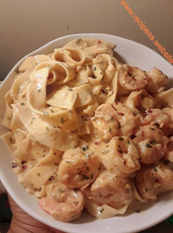 Creamy Shrimp Fettuccine Pasta With Homemade - Recipes Website