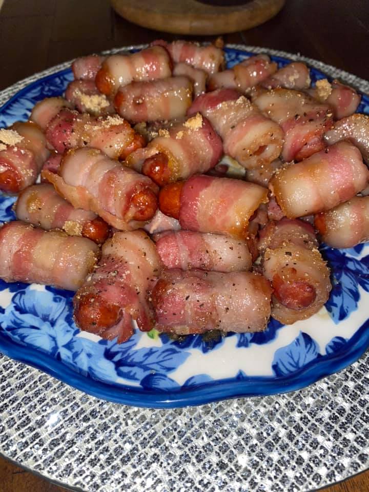 BACONWRAPPED SMOKIES WITH BROWN SUGAR AND BUTTER Recipes site