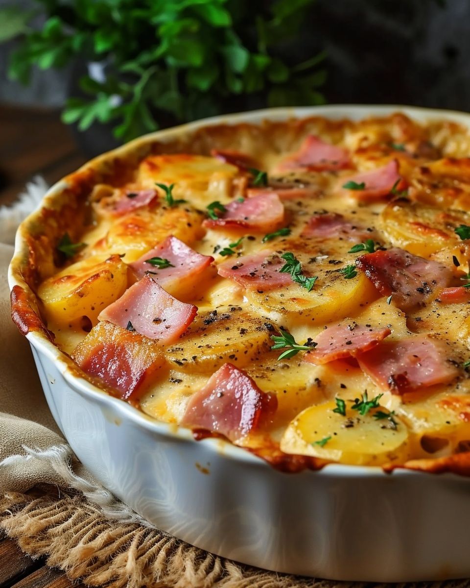 Ham And Potato Au Gratin - Recipes Website