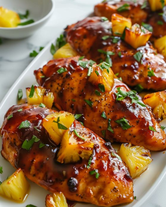 Tropical Harmony Baked Pineapple BBQ Chicken Breast Recipes site